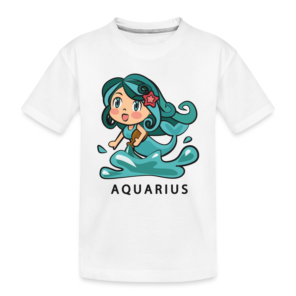 Kid’s Sweet Astro Aquarius Premium Organic T-Shirt - white