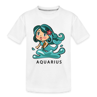 Thumbnail for Kid’s Sweet Astro Aquarius Premium Organic T-Shirt - white