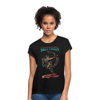 Thumbnail for Women's Astral Sagittarius Relaxed Fit T-Shirt - black