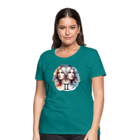 Thumbnail for Women’s Mythical Gemini Premium T-Shirt - teal