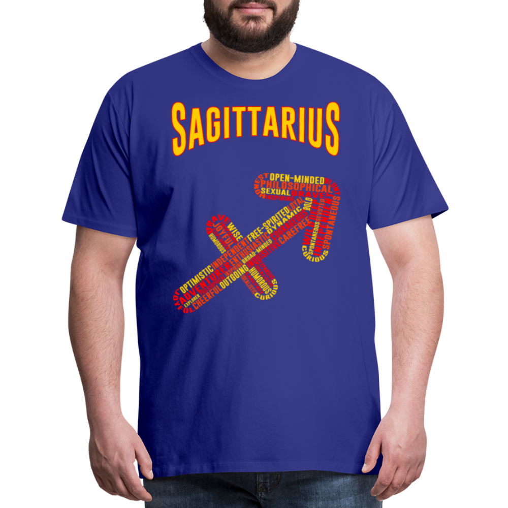 Men's Power Words Sagittarius Premium T-Shirt - royal blue