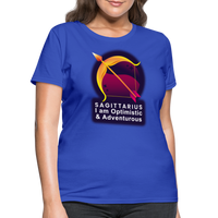 Thumbnail for Women's Glow Sagittarius T-Shirt - royal blue