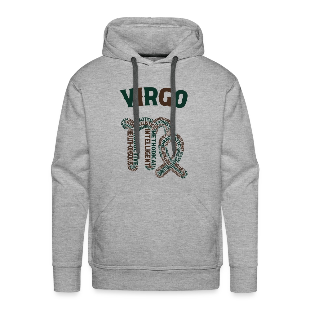 Men's Power Words Virgo Premium Hoodie - heather grey