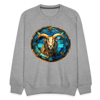 Thumbnail for Men’s Mosaic Capricorn Premium Sweatshirt - heather grey