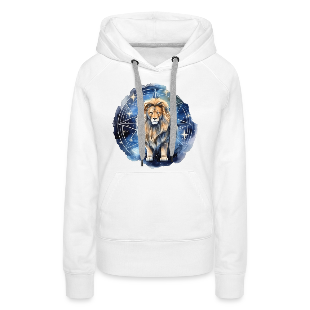 Women’s Mythical Leo Premium Hoodie - white