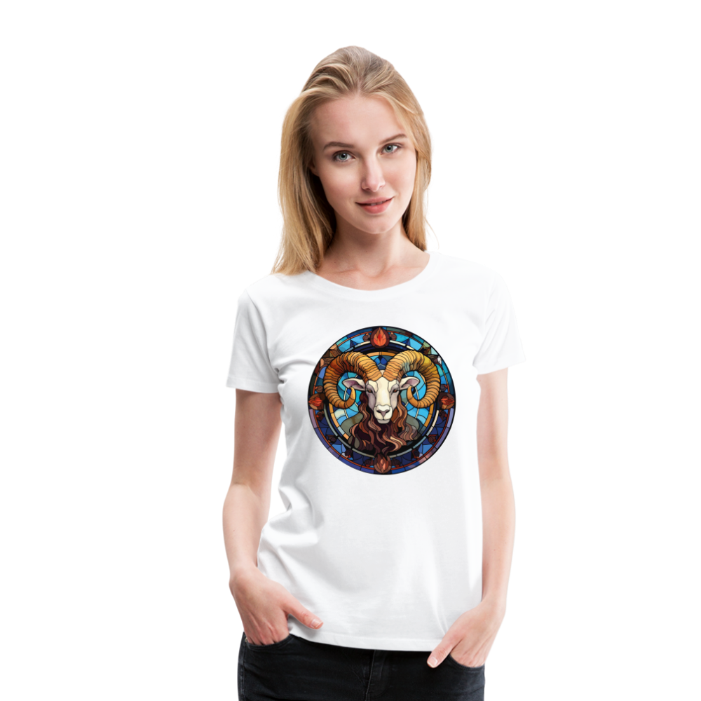 Women’s Mosaic Aries Premium T-Shirt - white