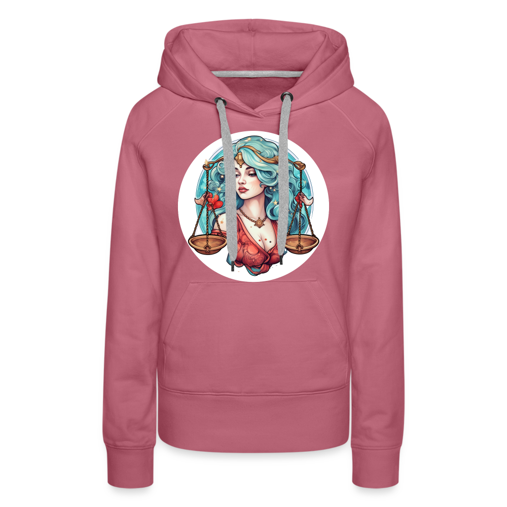 Women’s Symbol Libra Premium Hoodie - mauve