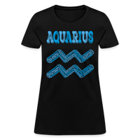 Thumbnail for Women's Power Words Aquarius T-Shirt - black