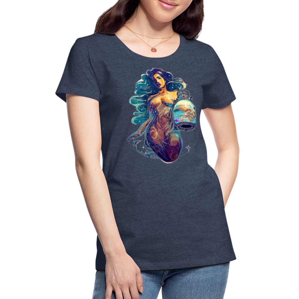 Women’s Mythical Aquarius Premium T-Shirt - heather blue