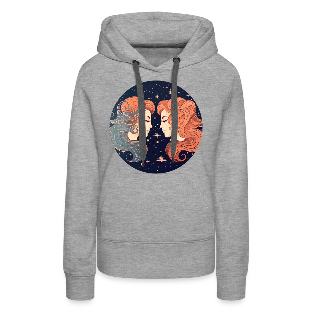 Women’s Mystic Gemini Premium Hoodie - heather grey