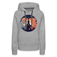 Thumbnail for Women’s Mystic Gemini Premium Hoodie - heather grey