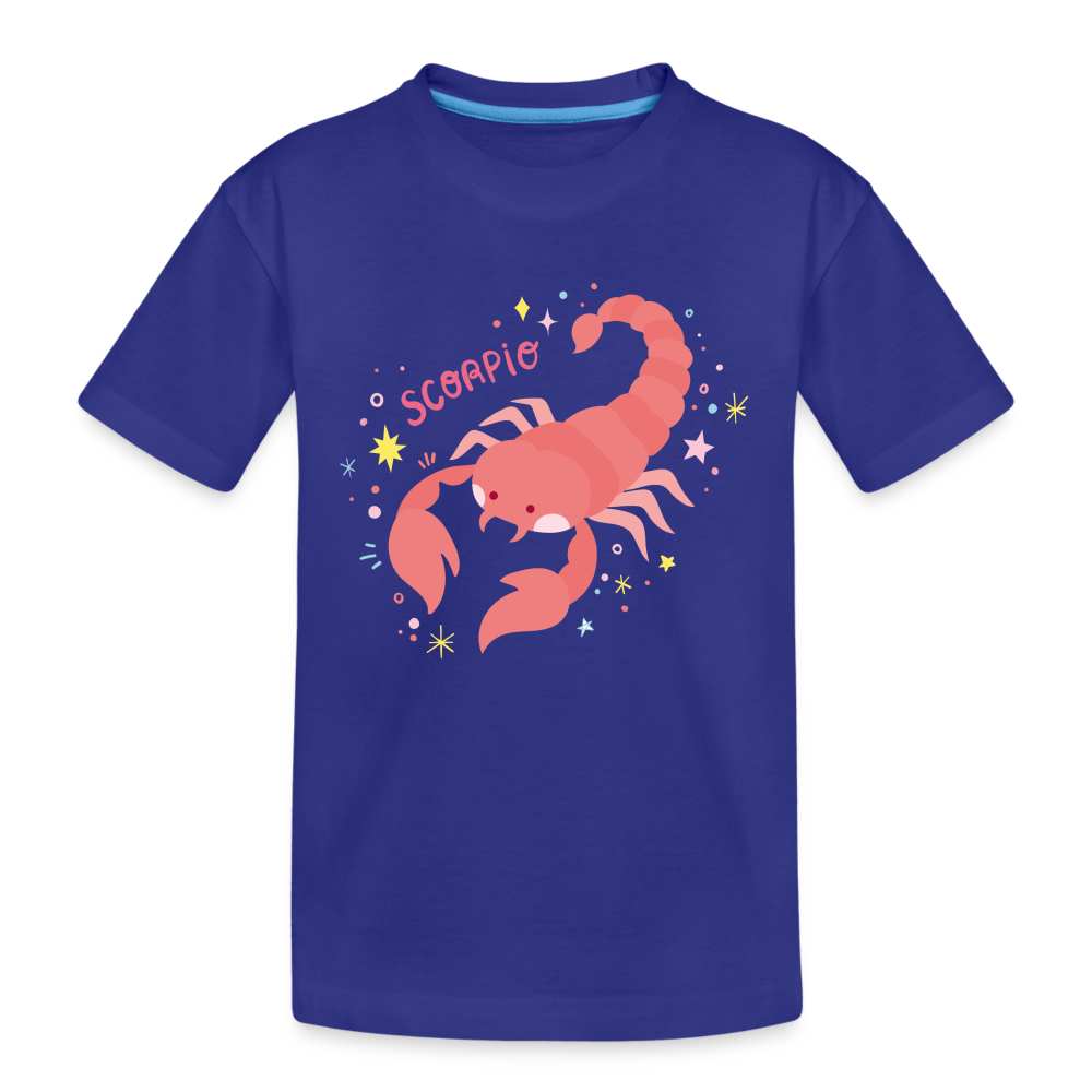 Kid’s Pinky Scorpio Premium Organic T-Shirt - royal blue