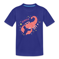 Thumbnail for Kid’s Pinky Scorpio Premium Organic T-Shirt - royal blue