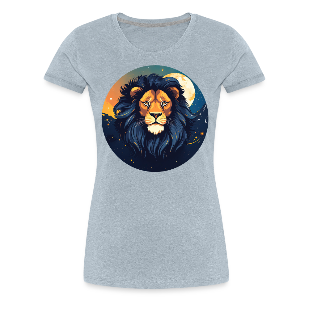 Women's Mystic Leo Premium T-Shirt - heather ice blue