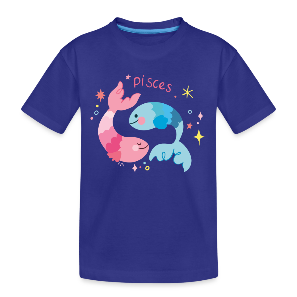 Kid’s Pinky Pisces Premium Organic T-Shirt - royal blue