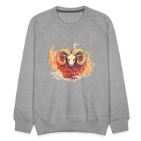 Thumbnail for Men’s Mythical Aries Premium Sweatshirt - heather grey