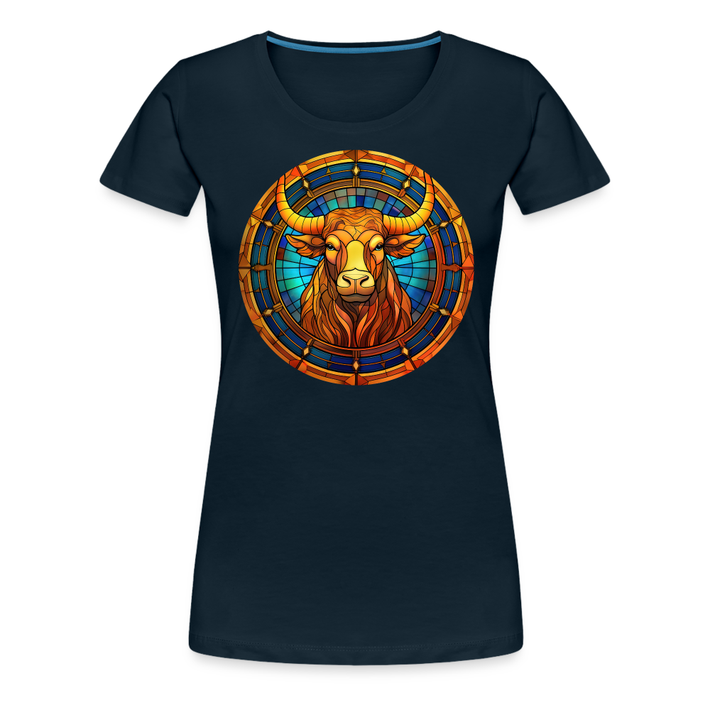 Women’s Mosaic Taurus Premium T-Shirt - deep navy