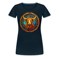 Thumbnail for Women’s Mosaic Taurus Premium T-Shirt - deep navy