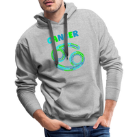 Thumbnail for Men's Power Words Cancer Premium Hoodie - heather grey