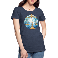 Thumbnail for Women’sMythical Libra Premium T-Shirt - heather blue