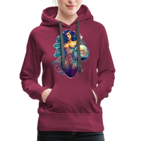 Thumbnail for Women’s Mythical Aquarius Premium Hoodie - burgundy