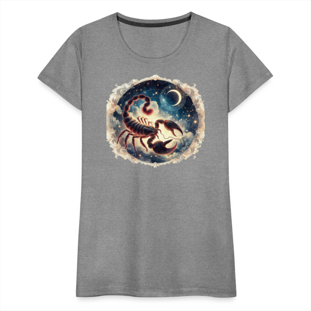 Women’s Mythical Scorpio Premium T-Shirt - heather gray