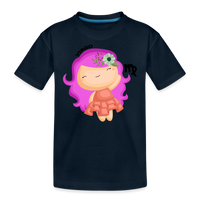 Thumbnail for Kid’s Astro Girl Virgo Premium Organic T-Shirt - deep navy