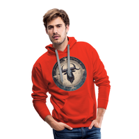 Thumbnail for Men’s Mythical Taurus Premium Hoodie - red