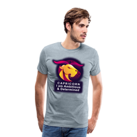 Thumbnail for Men's Glow Capricorn Premium T-Shirt - heather ice blue