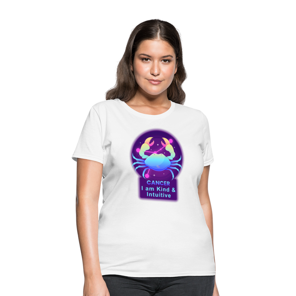 Women's Neon Cancer T-Shirt - white