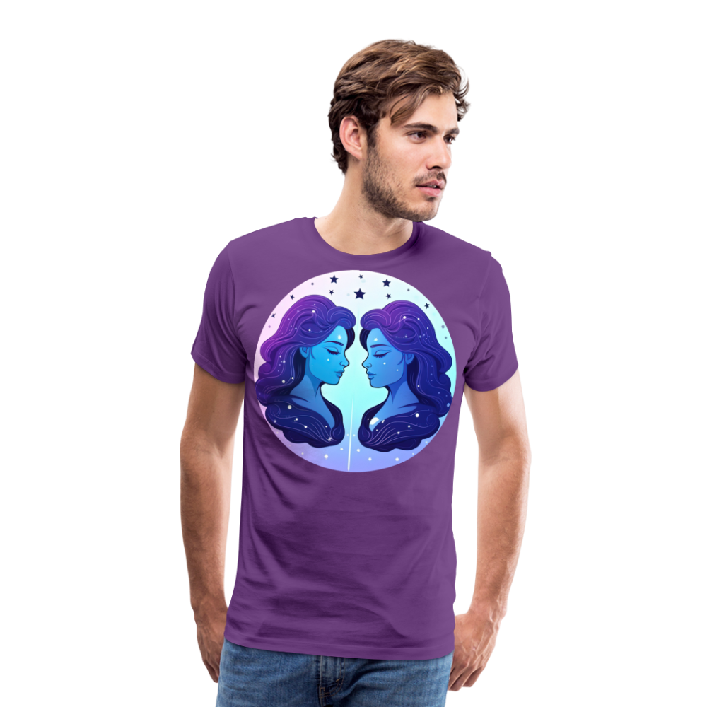 Men's Magic Gemini Premium T-Shirt - purple