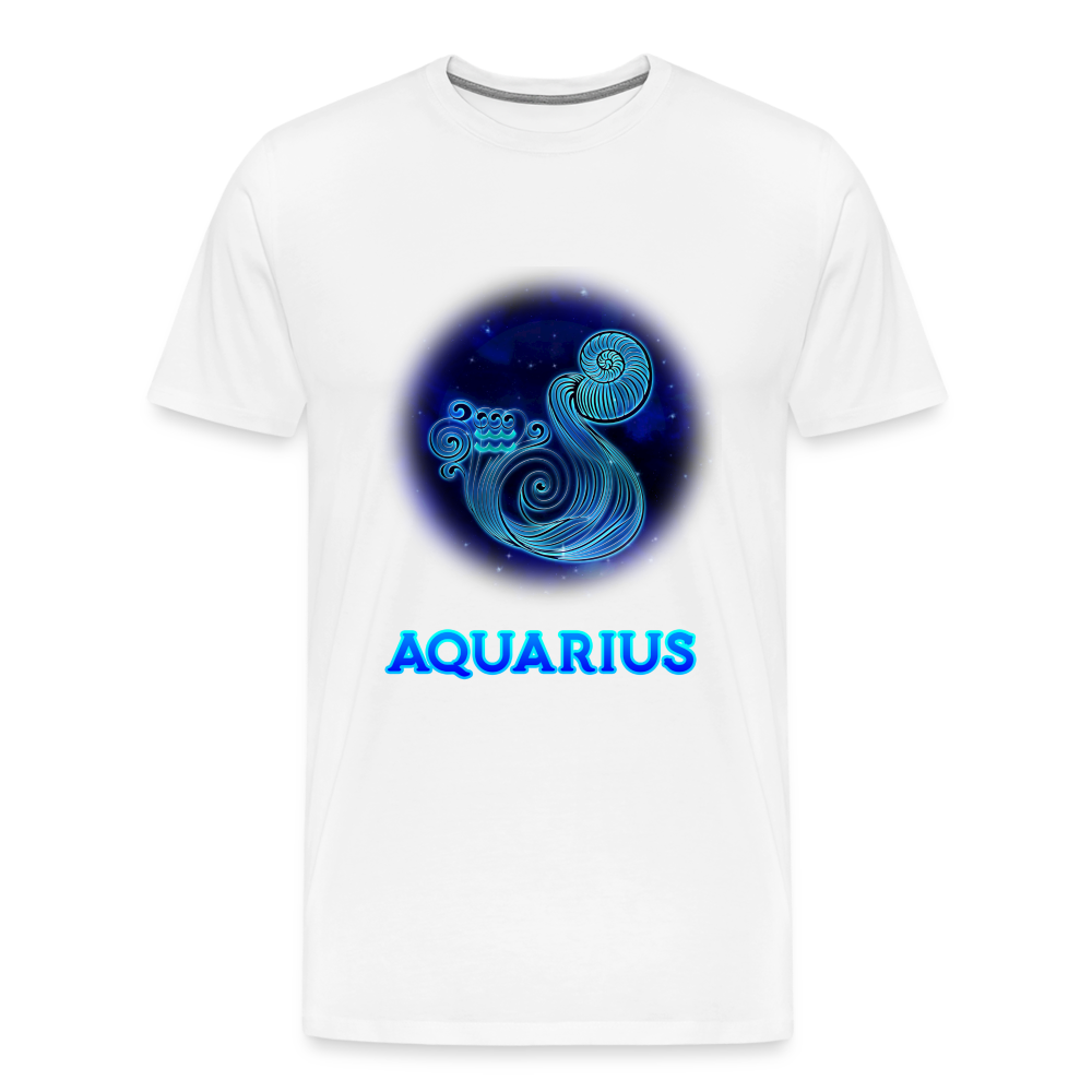 Men's Aquarius Premium T-Shirt - white