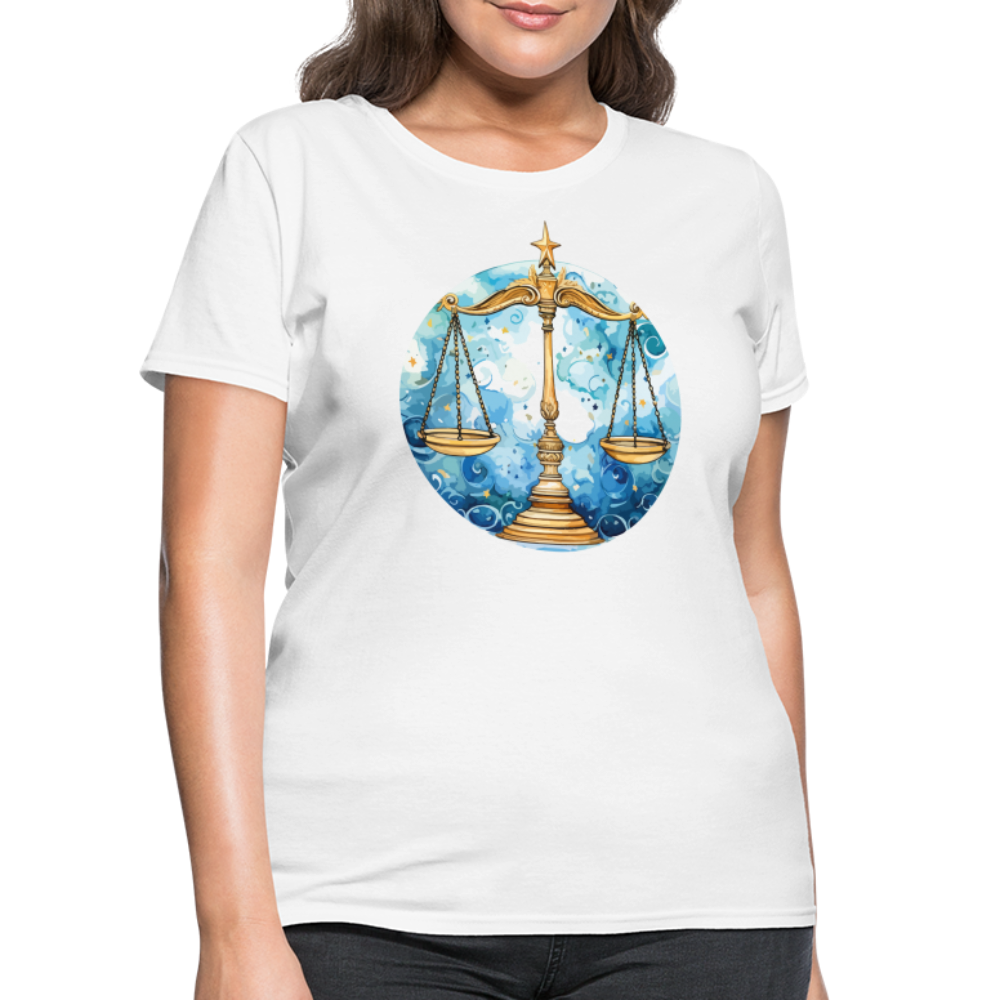 Women's Mythical Libra T-Shirt - white