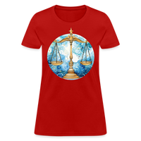 Thumbnail for Women's Mythical Libra T-Shirt - red