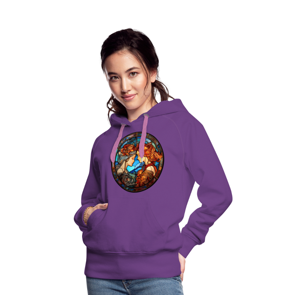 Women’s Mosaic Gemini Premium Hoodie - purple 