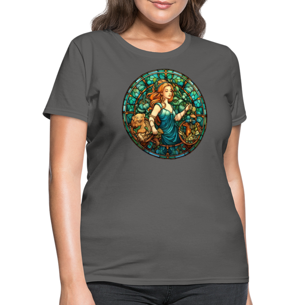 Women's Mosaic Virgo T-Shirt - charcoal