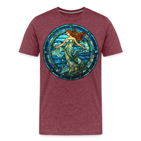 Thumbnail for Men's Mosaic Aquarius Premium T-Shirt - heather burgundy