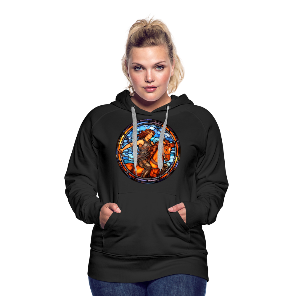 Women’s Mosaic Sagittarius Premium Hoodie - black