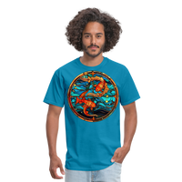 Thumbnail for Men's Mosaic Pisces Classic T-Shirt - turquoise