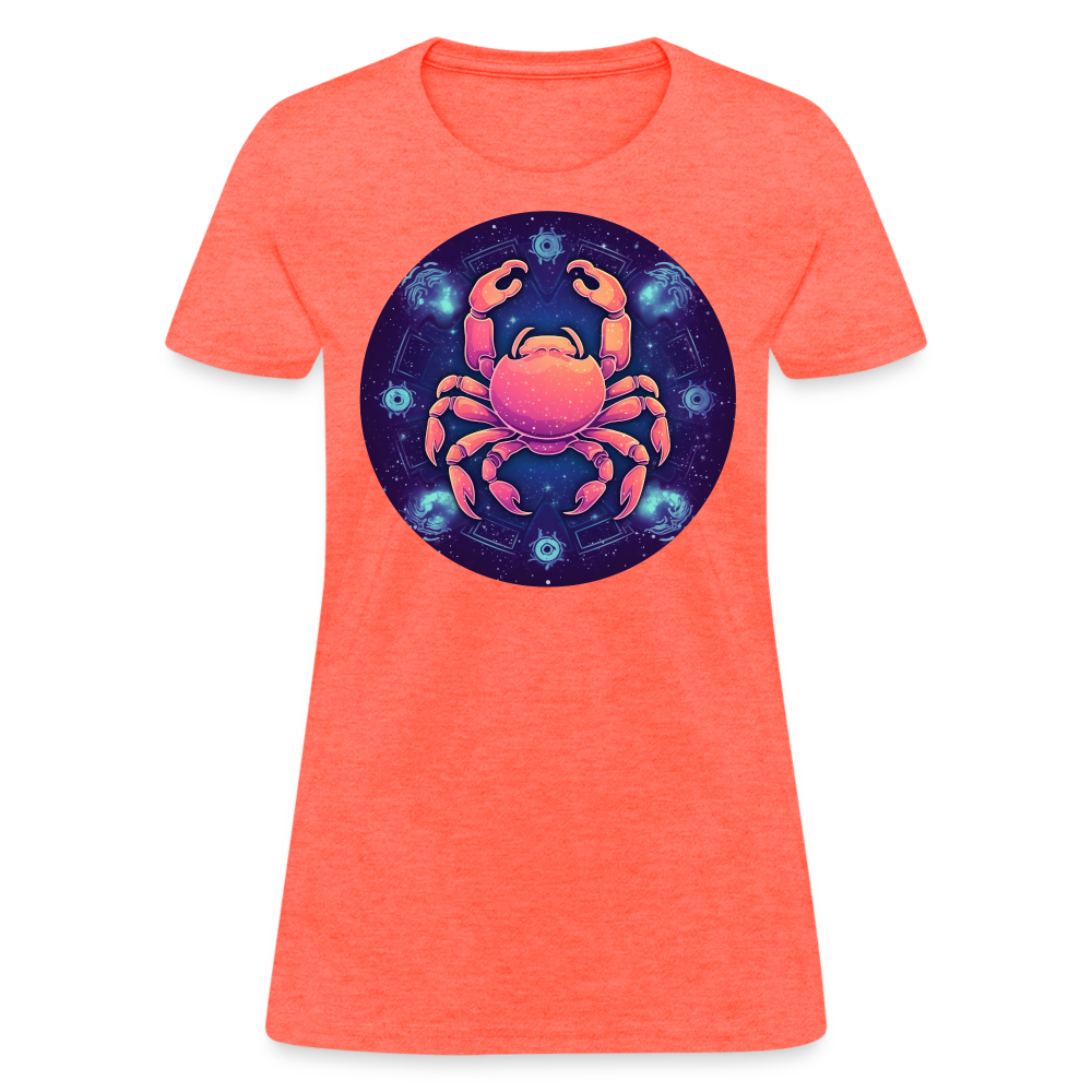 Women's Magic Cancer T-Shirt - heather coral