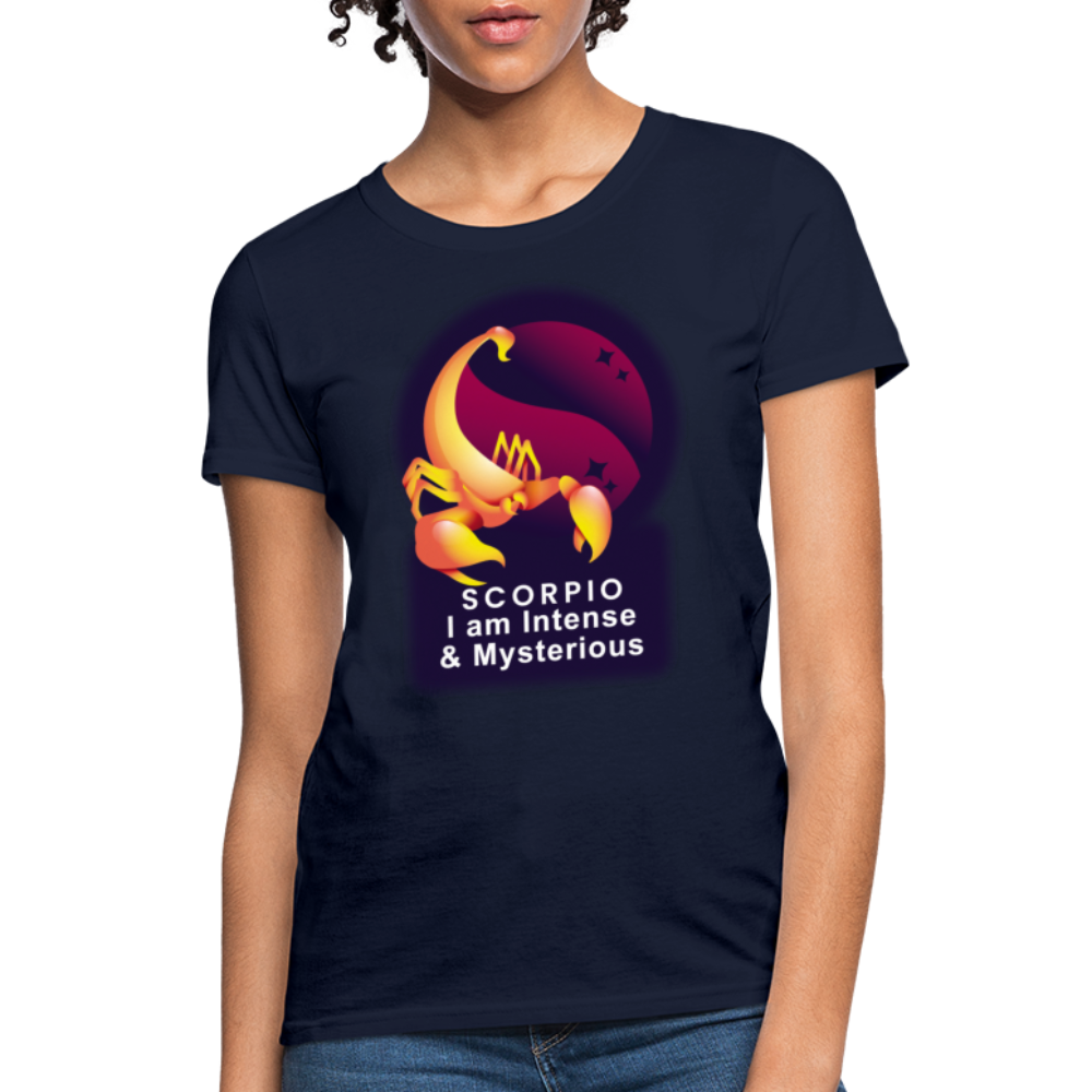 Women's Glow Scorpio T-Shirt - navy