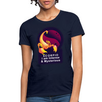 Thumbnail for Women's Glow Scorpio T-Shirt - navy