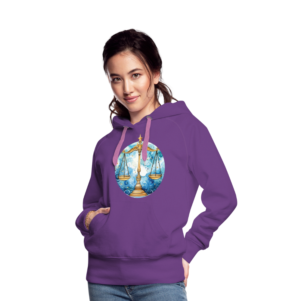 Women’s Mythical Libra Premium Hoodie - purple 