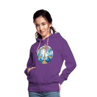 Thumbnail for Women’s Mythical Libra Premium Hoodie - purple 