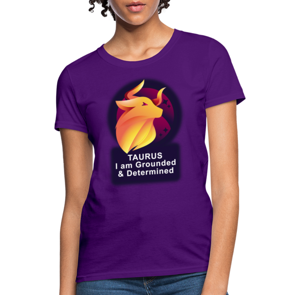 Women's Glow Taurus T-Shirt - purple