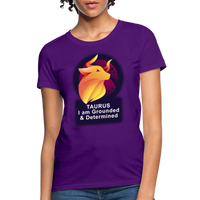 Thumbnail for Women's Glow Taurus T-Shirt - purple