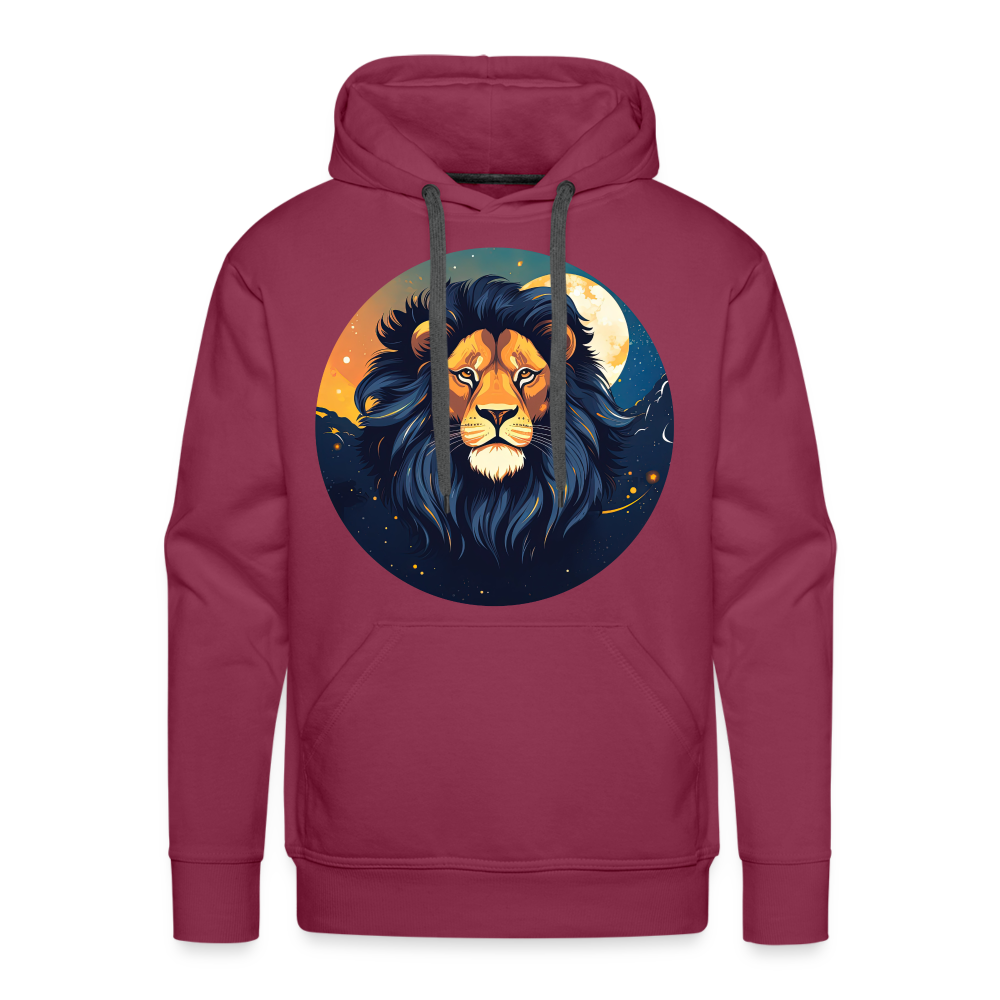 Men’s Mystic Leo Premium Hoodie - burgundy