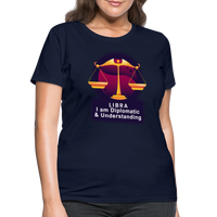 Thumbnail for Women's Glow Libra T-Shirt - navy