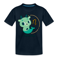 Thumbnail for Kid’s Cartoony Capricorn Premium Organic T-Shirt - deep navy