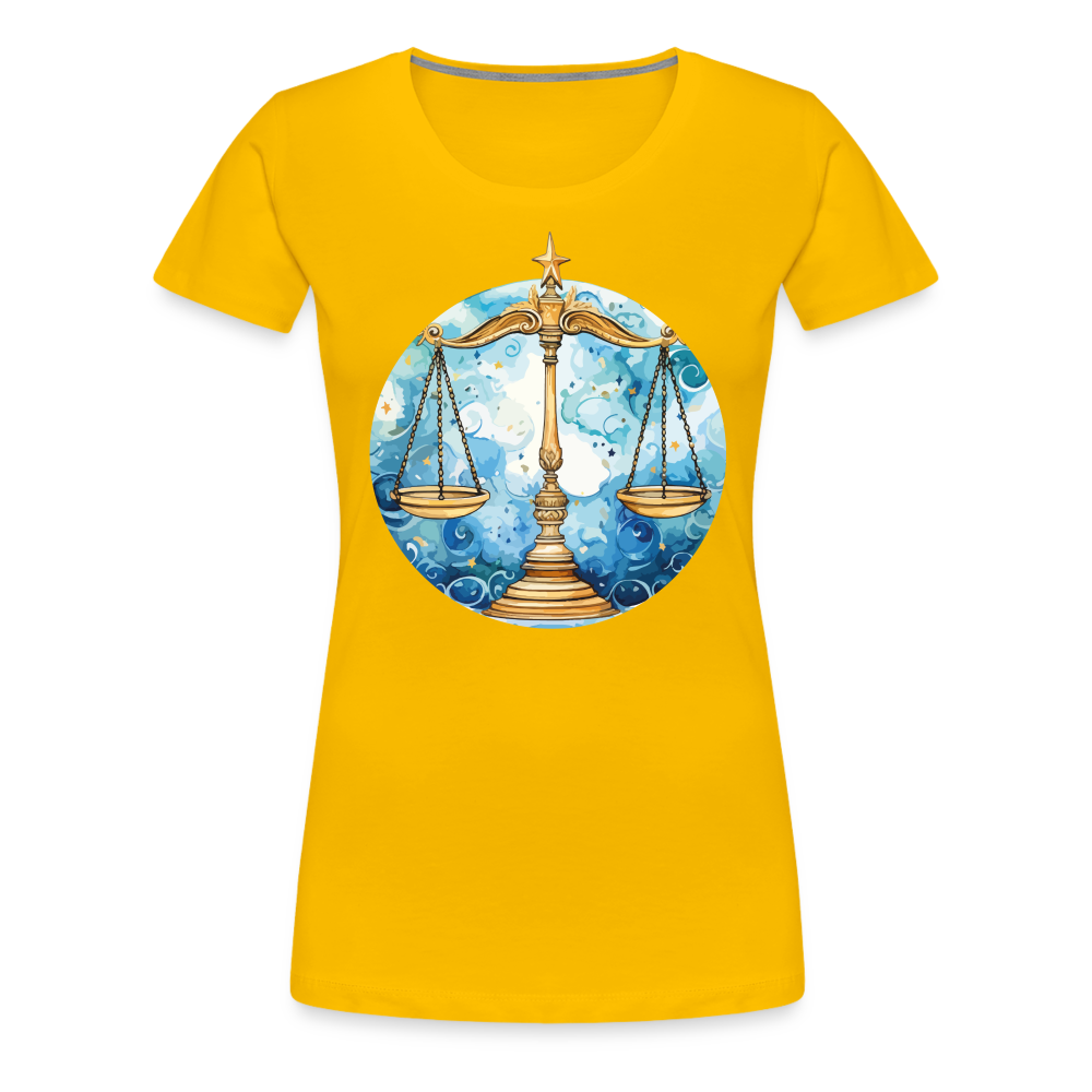 Women’sMythical Libra Premium T-Shirt - sun yellow